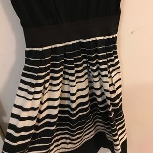 Charotte russe dress with elastic stretch waist.